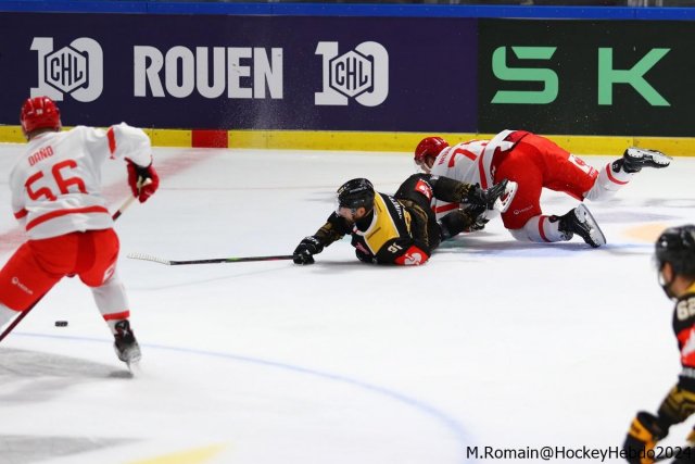 Photo hockey match Rouen - Trinec le 08/09/2024