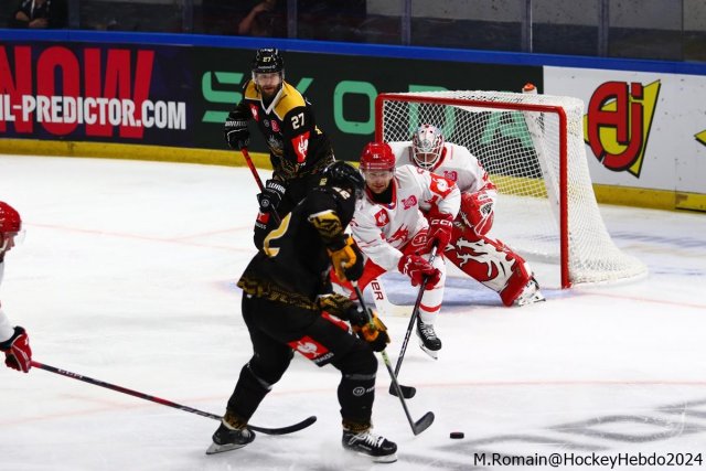 Photo hockey match Rouen - Trinec le 08/09/2024