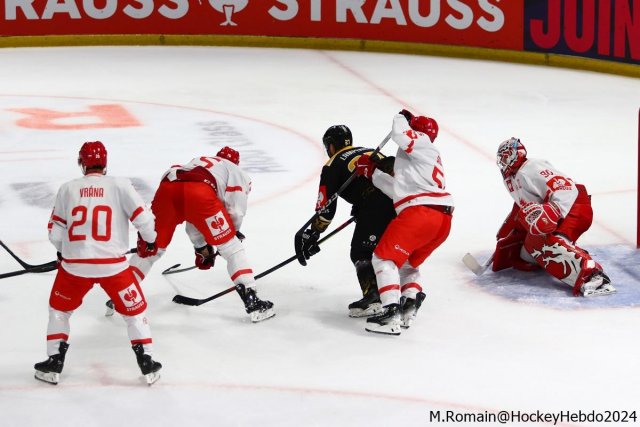 Photo hockey match Rouen - Trinec le 08/09/2024