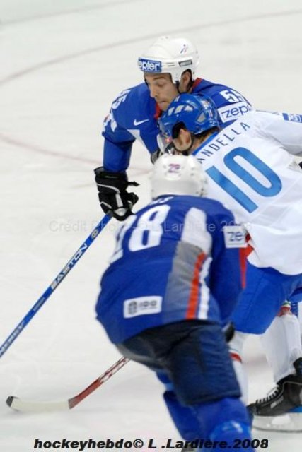 Photo hockey album Mondiaux : Relégation 1ère journée - France  / Italie