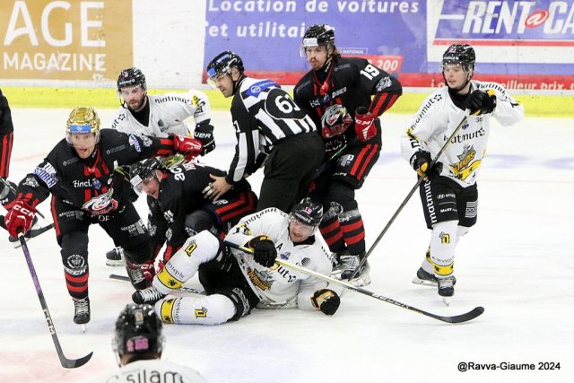 Photo hockey match Nice - Rouen le 06/10/2024