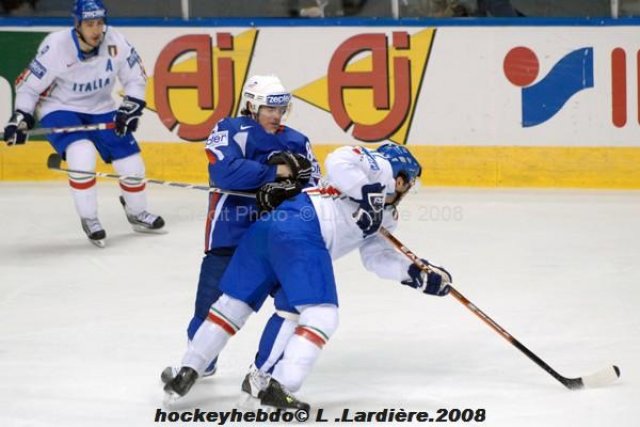 Photo hockey album Mondiaux : Relégation 1ère journée - France  / Italie