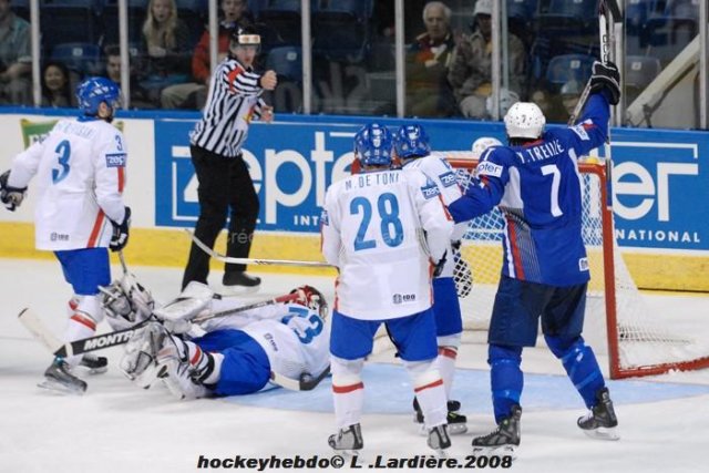 Photo hockey album Mondiaux : Relégation 1ère journée - France  / Italie