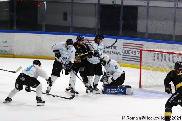 Photo hockey match Rouen - Marseille le 18/10/2024