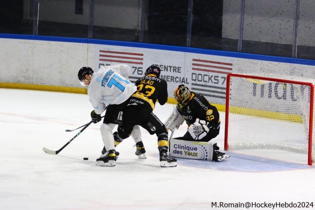 Photo hockey match Rouen - Marseille le 18/10/2024