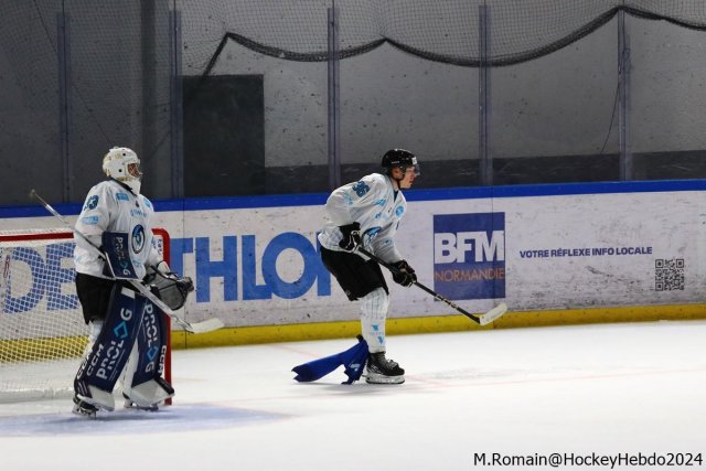 Photo hockey match Rouen - Marseille le 18/10/2024