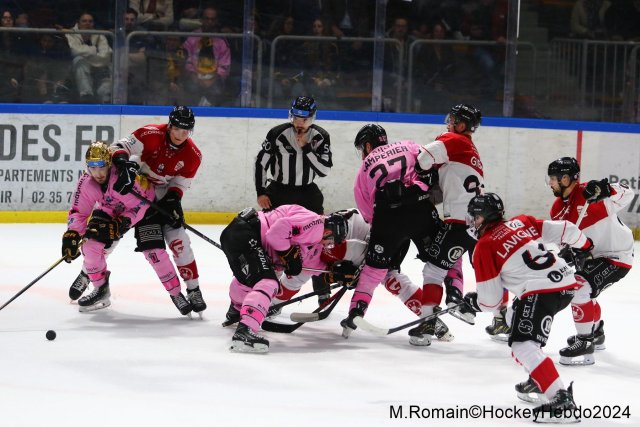 Photo hockey match Rouen - Amiens  le 25/10/2024