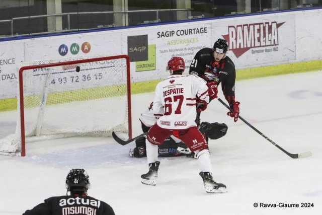 Photo hockey match Nice - Briançon  le 27/10/2024