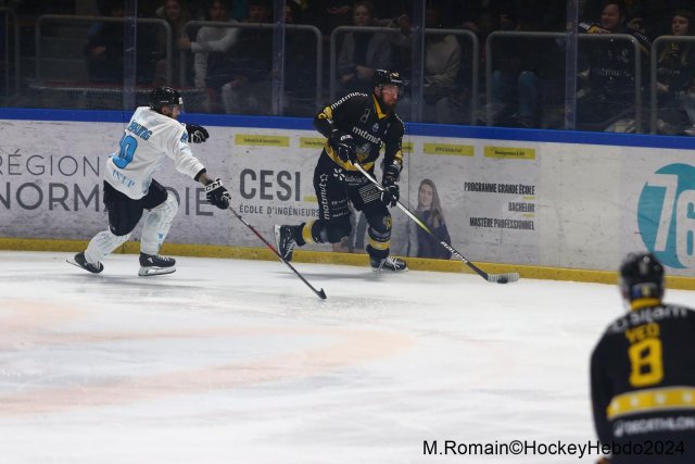 Photo hockey match Rouen - Marseille le 24/11/2024