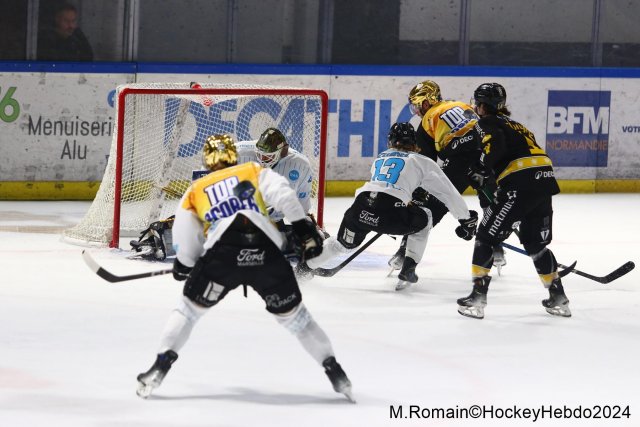 Photo hockey match Rouen - Marseille le 24/11/2024