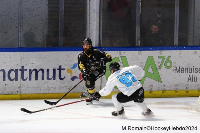 Photo hockey match Rouen - Marseille le 24/11/2024