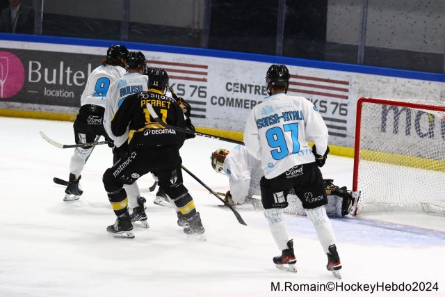 Photo hockey match Rouen - Marseille le 24/11/2024