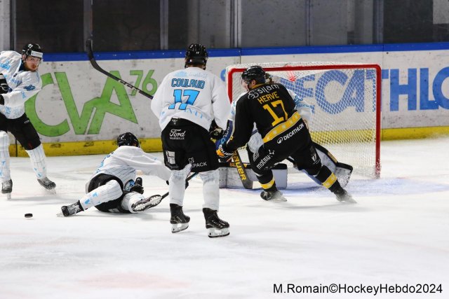 Photo hockey match Rouen - Marseille le 24/11/2024
