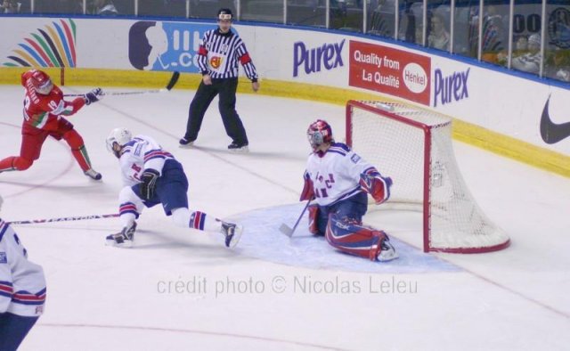 Photo hockey album Mondiaux : 6ème journée - France / Biélorussie - N. Leleu