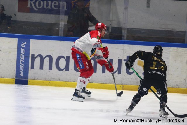 Photo hockey match Rouen - Grenoble  le 03/12/2024