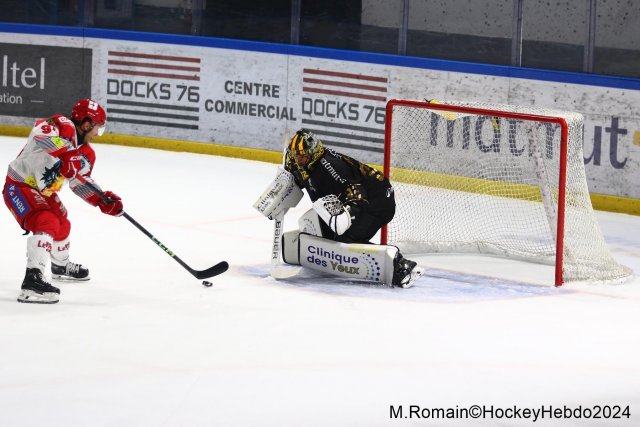 Photo hockey match Rouen - Grenoble  le 03/12/2024