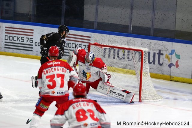 Photo hockey match Rouen - Grenoble  le 03/12/2024
