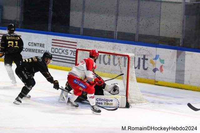 Photo hockey match Rouen - Grenoble  le 03/12/2024