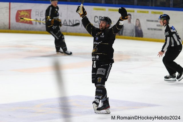 Photo hockey match Rouen - Grenoble  le 03/12/2024
