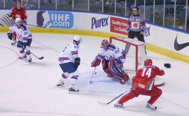 Photo hockey album Mondiaux : 6ème journée - France / Biélorussie - N. Leleu