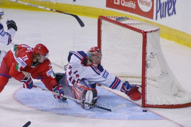 Photo hockey album Mondiaux : 6ème journée - France / Biélorussie - N. Leleu