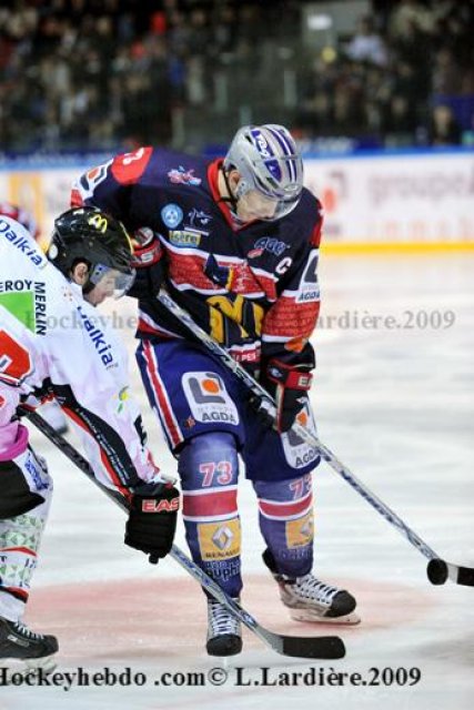 Photo hockey match Grenoble  - Amiens  le 31/10/2009
