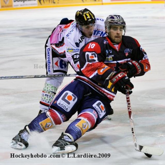 Photo hockey match Grenoble  - Amiens  le 31/10/2009