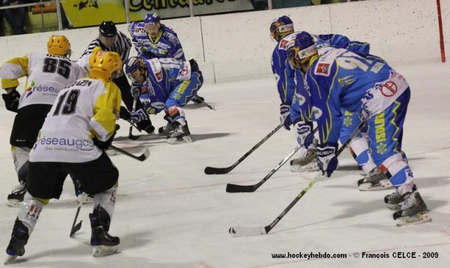 Photo hockey match Gap  - Strasbourg  le 31/10/2009