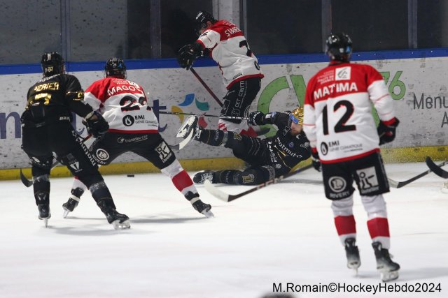 Photo hockey match Rouen - Amiens  le 28/12/2024