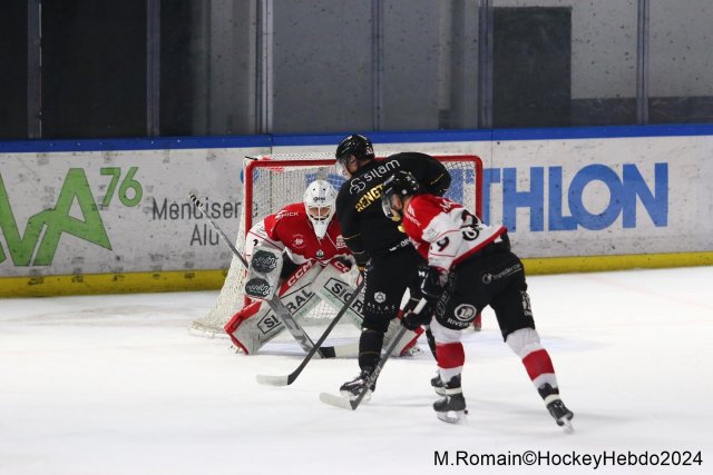 Photo hockey match Rouen - Amiens  le 28/12/2024