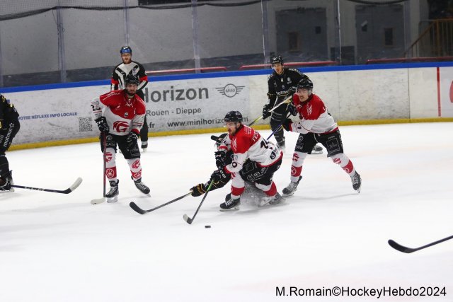 Photo hockey match Rouen - Amiens  le 28/12/2024