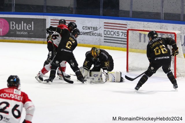 Photo hockey match Rouen - Amiens  le 28/12/2024