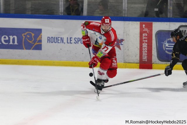 Photo hockey match Rouen - Grenoble  le 03/01/2025