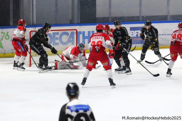 Photo hockey match Rouen - Grenoble  le 03/01/2025
