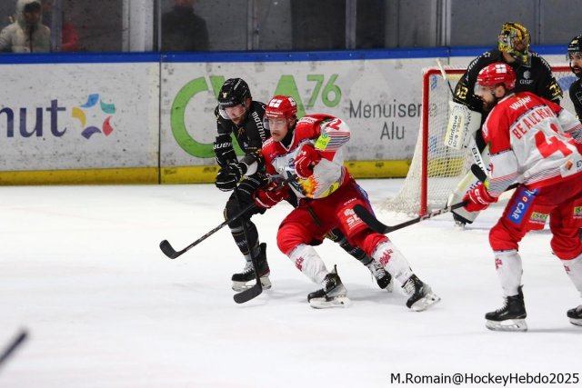 Photo hockey match Rouen - Grenoble  le 03/01/2025