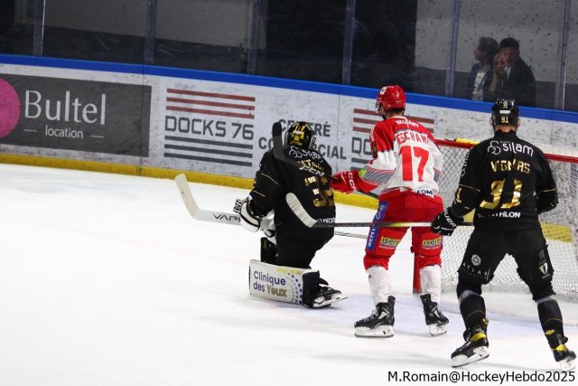 Photo hockey match Rouen - Grenoble  le 03/01/2025