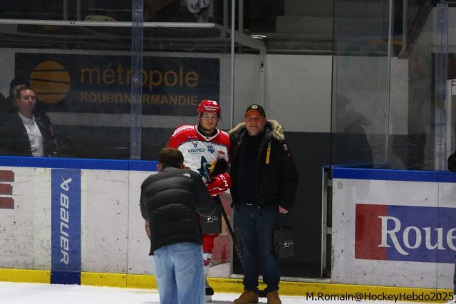 Photo hockey match Rouen - Grenoble  le 03/01/2025