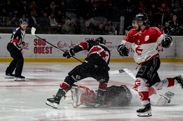 Photo hockey match Bordeaux - Amiens  le 28/01/2025