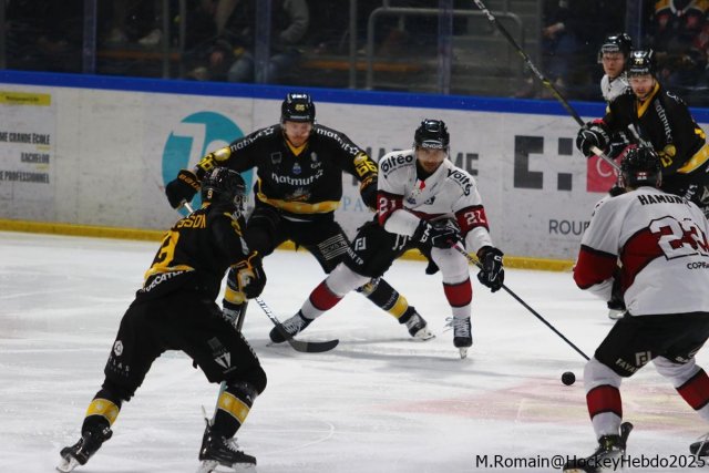 Photo hockey match Rouen - Bordeaux le 11/02/2025