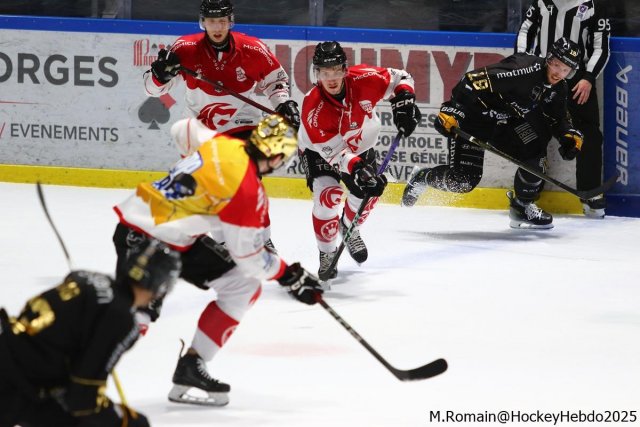 Photo hockey match Rouen - Amiens  le 28/02/2025