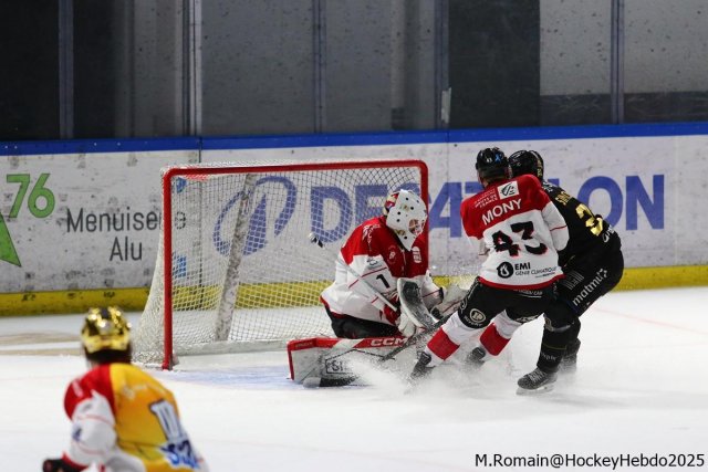Photo hockey match Rouen - Amiens  le 28/02/2025