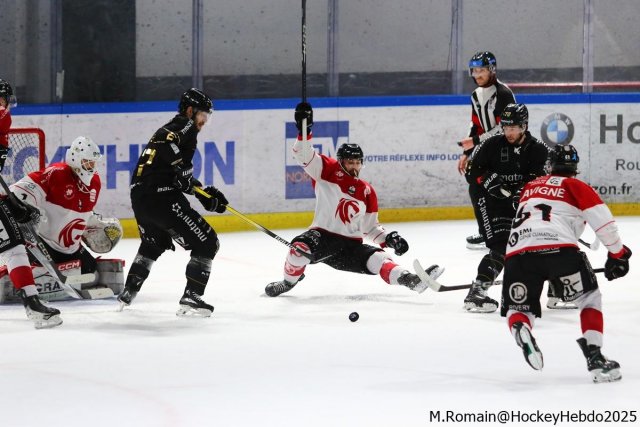 Photo hockey match Rouen - Amiens  le 28/02/2025