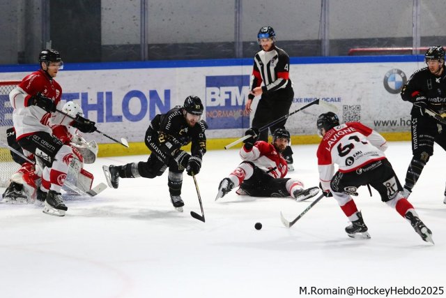 Photo hockey match Rouen - Amiens  le 28/02/2025