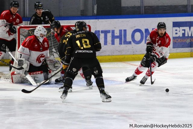 Photo hockey match Rouen - Amiens  le 28/02/2025