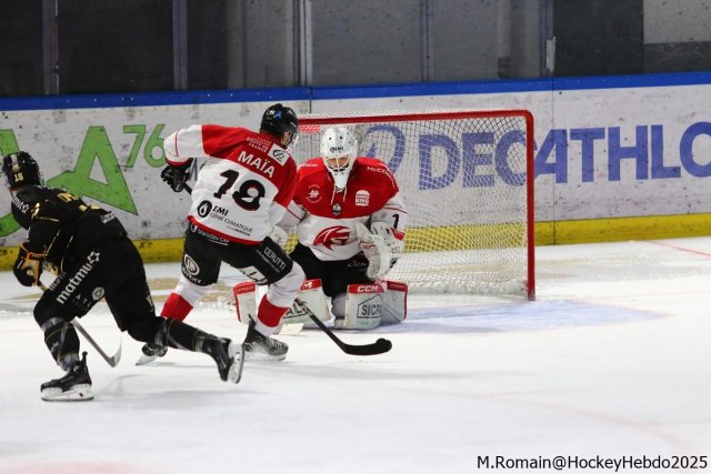 Photo hockey match Rouen - Amiens  le 28/02/2025