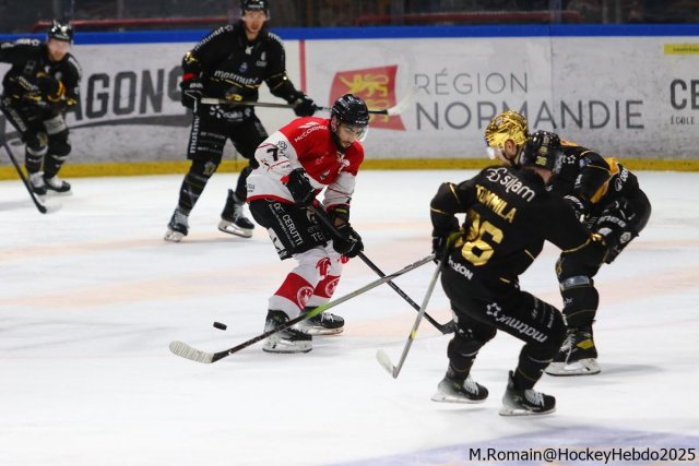 Photo hockey match Rouen - Amiens  le 28/02/2025