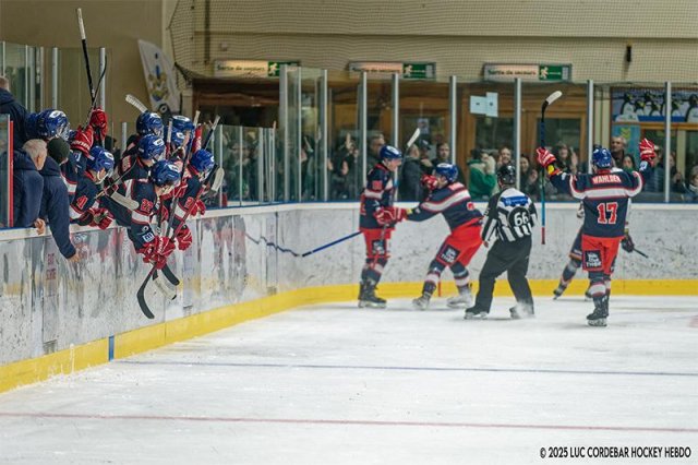 Photo hockey match Luxembourg - Montpellier  le 01/03/2025