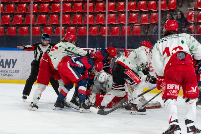 Photo hockey reportage U20 1/4 finale Grenoble vs Cergy 