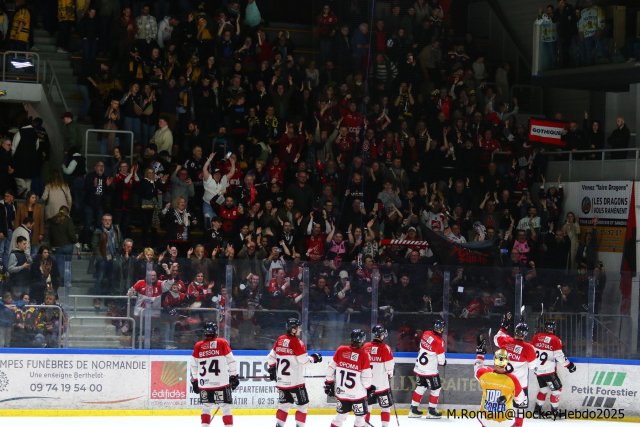 Photo hockey match Rouen - Amiens  le 09/03/2025