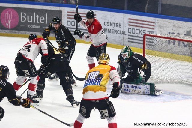 Photo hockey match Rouen - Amiens  le 12/03/2025